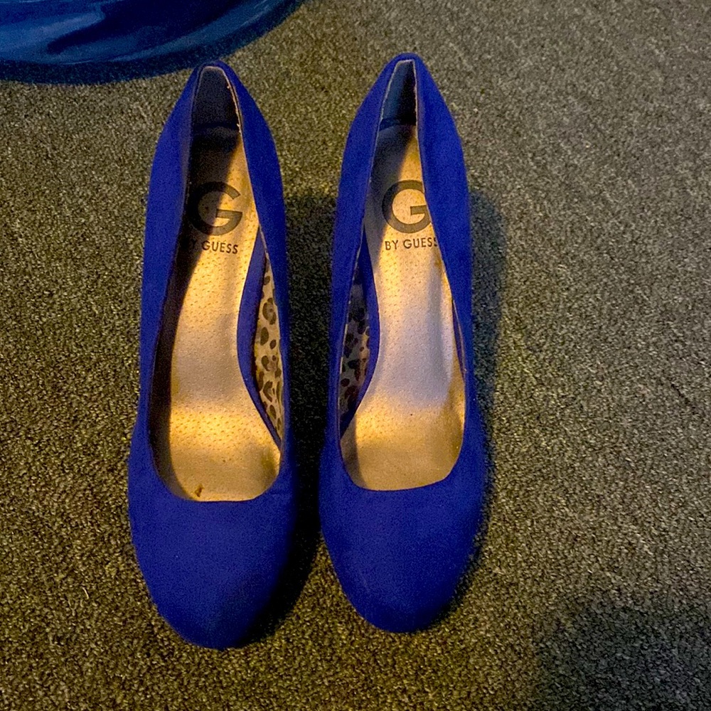 G by Guess Cobalt Blue Suede Pumps